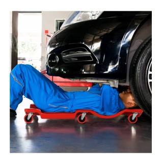 Ξαπλώστρα Συνεργείου με Μαξιλάρι και 6 Ροδάκια DURHAND C21-007