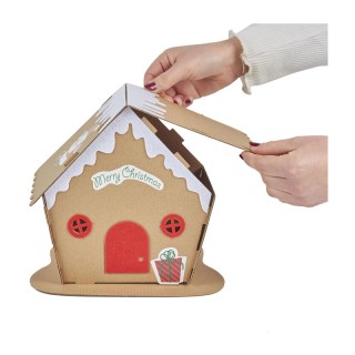 Χάρτινο Διακοσμητικό Χριστουγεννιάτικο Σπιτάκι 29.5 x 29.5 x 0.5 cm... Χάρτινο Διακοσμητικό Χριστουγεννιάτικο Σπιτάκι 29.5 x 29.5 x 0.5 cm...