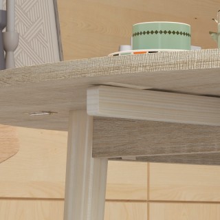 HOMCOM Μοντέρνο Πτυσσόμενο Τραπέζι κουζίνας και σαλονιού, σε μοριοσ... HOMCOM Μοντέρνο Πτυσσόμενο Τραπέζι κουζίνας και σαλονιού, σε μοριοσ...