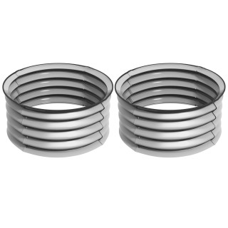 Outsunny Σετ με 2 υπερυψωμένα κρεβάτια κήπου από γαλβανισμένο ατσάλ...