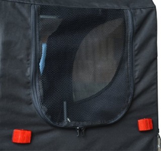 PawHut Πτυσσόμενο Ρυμουλκούμενο για κατοικίδια ποδηλάτου, ασπρόμαυρ...