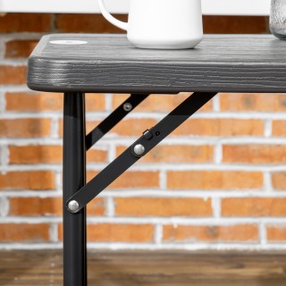 Μεταλλικό Πτυσσόμενο Τραπέζι Εξωτερικού Χώρου 118 x 60 x 74 cm Outs...