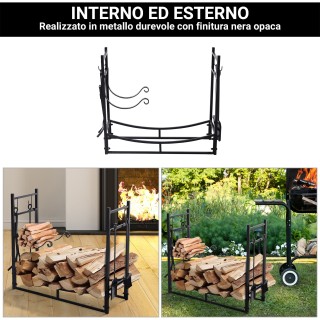 Outsunny μεταλλική θήκη κορμού εσωτερικού και εξωτερικού χώρου με φ... Outsunny μεταλλική θήκη κορμού εσωτερικού και εξωτερικού χώρου με φ...