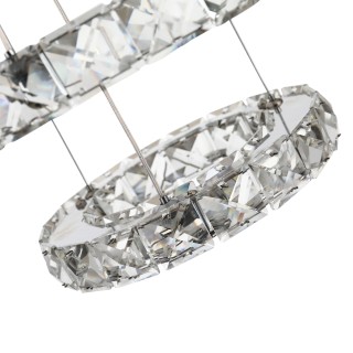 Μεταλλικός LED Πολυέλαιος με Κρύσταλλα και Τηλεχειριστήριο 60 x 110... Μεταλλικός LED Πολυέλαιος με Κρύσταλλα και Τηλεχειριστήριο 60 x 110...