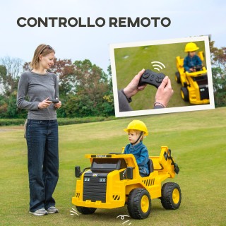 Παιχνίδι φορτηγό AIYAPLAY Caterpillar με άδεια χρήσης με τηλεχειρισ...