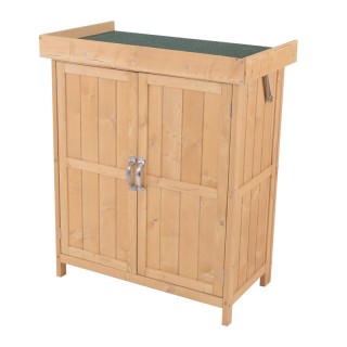 Ξύλινη Αποθήκη Κήπου 74 x 43 x 88 cm HOMCOM 845-212 Ξύλινη Αποθήκη Κήπου 74 x 43 x 88 cm HOMCOM 845-212