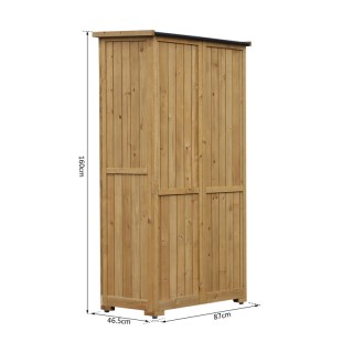 Ξύλινη Αποθήκη Κήπου 87 x 46.5 x 160 cm Outsunny 845-247