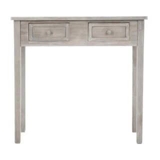 Ξύλινη Κονσόλα με 2 Συρτάρια 80 x 30 x 76 cm Χρώματος Καφέ Ανοιχτό ... Ξύλινη Κονσόλα με 2 Συρτάρια 80 x 30 x 76 cm Χρώματος Καφέ Ανοιχτό ...