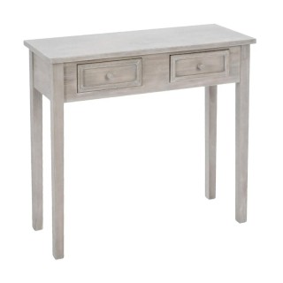 Ξύλινη Κονσόλα με 2 Συρτάρια 80 x 30 x 76 cm Χρώματος Καφέ Ανοιχτό ... Ξύλινη Κονσόλα με 2 Συρτάρια 80 x 30 x 76 cm Χρώματος Καφέ Ανοιχτό ...