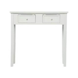Ξύλινη Κονσόλα με 2 Συρτάρια 80 x 30 x 76 cm Χρώματος Λευκό Atmosph... Ξύλινη Κονσόλα με 2 Συρτάρια 80 x 30 x 76 cm Χρώματος Λευκό Atmosph...