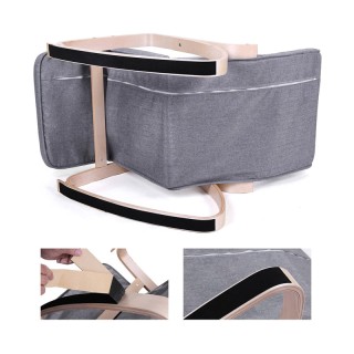 Ξύλινη Κουνιστή Πολυθρόνα με Ρυθμιζόμενο Υποπόδιο 67 x 91 x 115 cm ... Ξύλινη Κουνιστή Πολυθρόνα με Ρυθμιζόμενο Υποπόδιο 67 x 91 x 115 cm ...