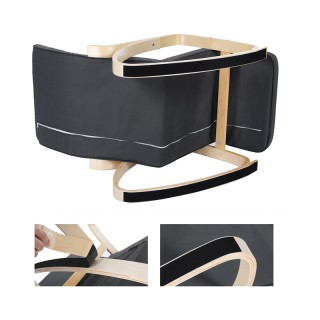 Ξύλινη Κουνιστή Πολυθρόνα με Ρυθμιζόμενο Υποπόδιο 67 x 91 x 115 cm ... Ξύλινη Κουνιστή Πολυθρόνα με Ρυθμιζόμενο Υποπόδιο 67 x 91 x 115 cm ...