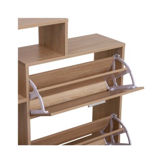 Ξύλινη Παπουτσοθήκη με 3 Ράφια 101.5 x 25.5 x 98 cm HOMCOM 837-013 Ξύλινη Παπουτσοθήκη με 3 Ράφια 101.5 x 25.5 x 98 cm HOMCOM 837-013