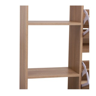 Ξύλινη Παπουτσοθήκη με 3 Ράφια 101.5 x 25.5 x 98 cm HOMCOM 837-013