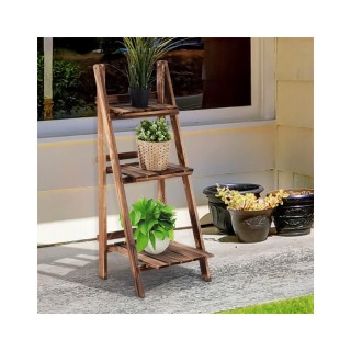 Ξύλινη Πτυσσόμενη Ζαρντινιέρα 3 Επιπέδων 40 x 37 x 93 cm Outsunny 8...
