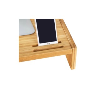 Ξύλινη Βάση από Μπαμπού για Οθόνη Υπολογιστή 41 x 28 x 10 cm Χρώματ...