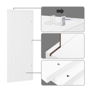 Ξύλινη Βιβλιοθήκη με 5 Ράφια 50 x 24 x 80 cm Χρώματος Λευκό VASAGLE... Ξύλινη Βιβλιοθήκη με 5 Ράφια 50 x 24 x 80 cm Χρώματος Λευκό VASAGLE...