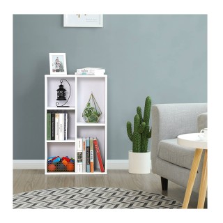 Ξύλινη Βιβλιοθήκη με 5 Ράφια 50 x 24 x 80 cm Χρώματος Λευκό VASAGLE... Ξύλινη Βιβλιοθήκη με 5 Ράφια 50 x 24 x 80 cm Χρώματος Λευκό VASAGLE...