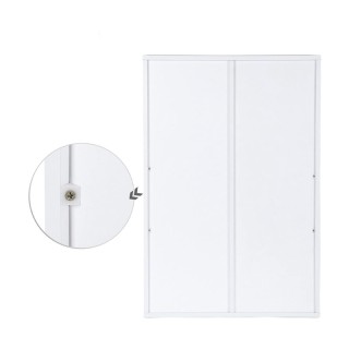 Ξύλινη Βιβλιοθήκη με 6 Ράφια 65.5 x 30 x 97.5 cm Χρώματος Λευκό VAS...