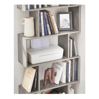 Ξύλινη Βιβλιοθήκη με 6 Ράφια 70 x 24 x 190.5 cm Χρώματος Γκρι VASAG... Ξύλινη Βιβλιοθήκη με 6 Ράφια 70 x 24 x 190.5 cm Χρώματος Γκρι VASAG...