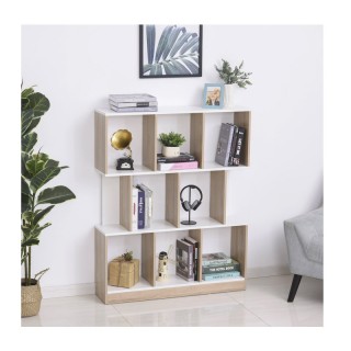 Ξύλινη Βιβλιοθήκη με 8 Ράφια 100 x 30 x 124 cm HOMCOM 836-259AK