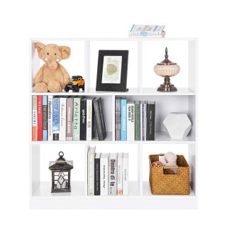 Ξύλινη Βιβλιοθήκη με 8 Ράφια 97.5 x 30 x 100 cm Χρώματος Λευκό VASA... Ξύλινη Βιβλιοθήκη με 8 Ράφια 97.5 x 30 x 100 cm Χρώματος Λευκό VASA...