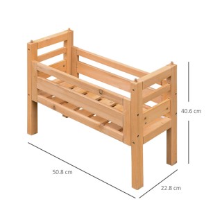 Ξύλινη Ζαρντινιέρα με 3 Θέσεις 50.8 x 22.8 x 40.6 cm Outsunny 845-3... Ξύλινη Ζαρντινιέρα με 3 Θέσεις 50.8 x 22.8 x 40.6 cm Outsunny 845-3...
