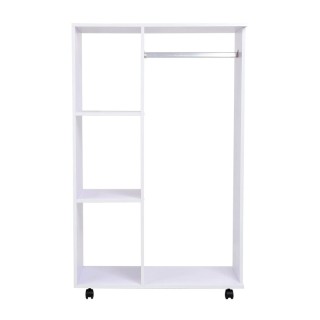 Ξύλινη Ανοιχτή Τροχήλατη Ντουλάπα 80 x 40 x 128 cm HOMCOM 02-0604 Ξύλινη Ανοιχτή Τροχήλατη Ντουλάπα 80 x 40 x 128 cm HOMCOM 02-0604