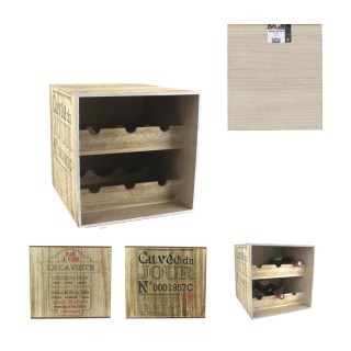 Ξύλινη Μπουκαλοθήκη για 6 Μπουκάλια Κρασί 30.2 x 33.7 x 30.1 cm Coo... Ξύλινη Μπουκαλοθήκη για 6 Μπουκάλια Κρασί 30.2 x 33.7 x 30.1 cm Coo...