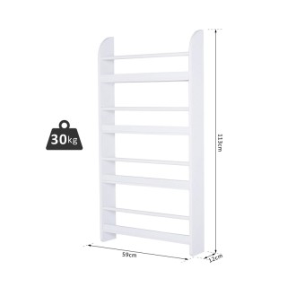 Ξύλινη Επιτοίχια Βιβλιοθήκη 59 x 12 x 113 cm HOMCOM 836-135