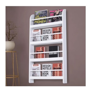 Ξύλινη Επιτοίχια Βιβλιοθήκη 59 x 12 x 113 cm HOMCOM 836-135 Ξύλινη Επιτοίχια Βιβλιοθήκη 59 x 12 x 113 cm HOMCOM 836-135