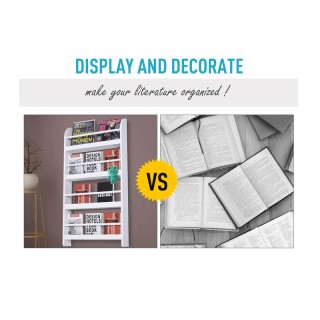 Ξύλινη Επιτοίχια Βιβλιοθήκη 59 x 12 x 113 cm HOMCOM 836-135