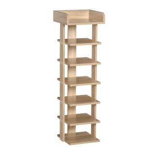 Ξύλινη Κάθετη Παπουτσοθήκη με 7 Ράφια 32 x 30 x 104 cm HOMCOM 837-163 Ξύλινη Κάθετη Παπουτσοθήκη με 7 Ράφια 32 x 30 x 104 cm HOMCOM 837-163