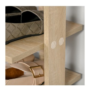 Ξύλινη Κάθετη Παπουτσοθήκη με 7 Ράφια 32 x 30 x 104 cm HOMCOM 837-163