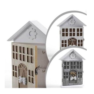 Ξύλινη Κλειδοθήκη Τοίχου 19 x 5 x 26 cm Shabby Chic Bakaji 02815158 Ξύλινη Κλειδοθήκη Τοίχου 19 x 5 x 26 cm Shabby Chic Bakaji 02815158