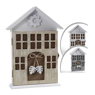 Ξύλινη Κλειδοθήκη Τοίχου 19 x 5 x 26 cm Shabby Chic Bakaji 02815158 Ξύλινη Κλειδοθήκη Τοίχου 19 x 5 x 26 cm Shabby Chic Bakaji 02815158