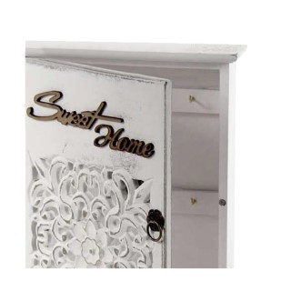 Ξύλινη Κλειδοθήκη Τοίχου 20 x 6 x 26 cm Floral Bakaji 02815162