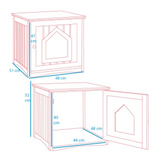 Ξύλινο Ντουλάπι για Αμμολεκάνη Γάτας 51 x 52 x 48 cm Bakaji 02839515 Ξύλινο Ντουλάπι για Αμμολεκάνη Γάτας 51 x 52 x 48 cm Bakaji 02839515