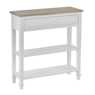 Ξύλινη Κονσόλα με 1 Συρτάρι και 2 Ράφια 80.5 x 75.6 x 27.5 cm HOMCO... Ξύλινη Κονσόλα με 1 Συρτάρι και 2 Ράφια 80.5 x 75.6 x 27.5 cm HOMCO...