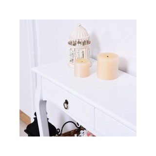 Ξύλινη Κονσόλα με 2 Συρτάρια 100 x 33 x 76 cm HOMCOM 831-182 Ξύλινη Κονσόλα με 2 Συρτάρια 100 x 33 x 76 cm HOMCOM 831-182