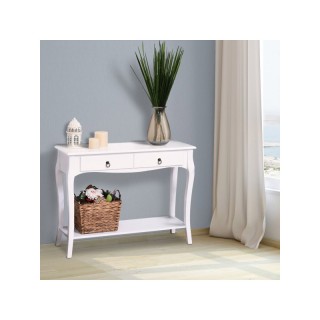 Ξύλινη Κονσόλα με 2 Συρτάρια 100 x 33 x 76 cm HOMCOM 831-182 Ξύλινη Κονσόλα με 2 Συρτάρια 100 x 33 x 76 cm HOMCOM 831-182