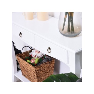 Ξύλινη Κονσόλα με 2 Συρτάρια 100 x 33 x 76 cm HOMCOM 831-182 Ξύλινη Κονσόλα με 2 Συρτάρια 100 x 33 x 76 cm HOMCOM 831-182