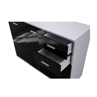 Ξύλινη Κονσόλα με 3 Ντουλάπια και 2 Συρτάρια 106 x 35 x 76 cm HOMCO...