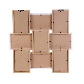 Ξύλινη Κορνίζα 9 Θέσεων 44.5 x 3 x 44 cm Home Deco Factory HD4212 Ξύλινη Κορνίζα 9 Θέσεων 44.5 x 3 x 44 cm Home Deco Factory HD4212