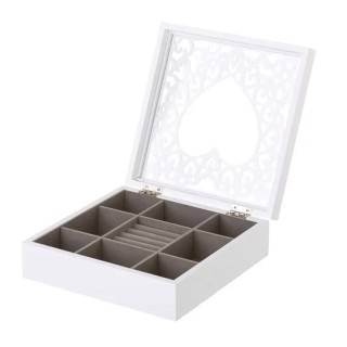 Ξύλινη Κοσμηματοθήκη - Μπιζουτιέρα 23 x 23 x 7 cm Bakaji 02838603 Ξύλινη Κοσμηματοθήκη - Μπιζουτιέρα 23 x 23 x 7 cm Bakaji 02838603