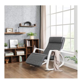 Ξύλινη Κουνιστή Πολυθρόνα με Ρυθμιζόμενο Υποπόδιο 67 x 115 x 91 cm ... Ξύλινη Κουνιστή Πολυθρόνα με Ρυθμιζόμενο Υποπόδιο 67 x 115 x 91 cm ...