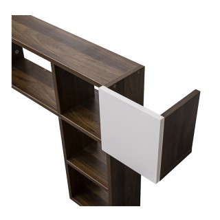 Ξύλινη Κρεμάστρα Τοίχου με 9 Γάντζους και 4 Ράφια 99.5 x 15 x 61 cm... Ξύλινη Κρεμάστρα Τοίχου με 9 Γάντζους και 4 Ράφια 99.5 x 15 x 61 cm...