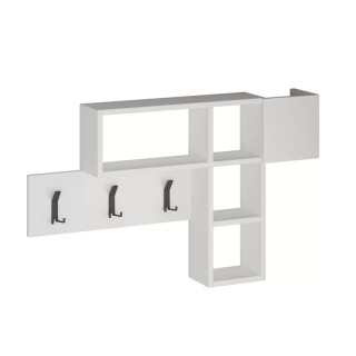 Ξύλινη Κρεμάστρα Τοίχου με 9 Γάντζους και 4 Ράφια 99.5 x 15 x 61 cm... Ξύλινη Κρεμάστρα Τοίχου με 9 Γάντζους και 4 Ράφια 99.5 x 15 x 61 cm...