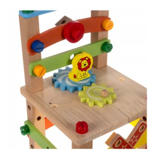 Ξύλινη Παιδική Εκπαιδευτική Πολυλειτουργική Καρέκλα 29 x 17 x 17 cm...