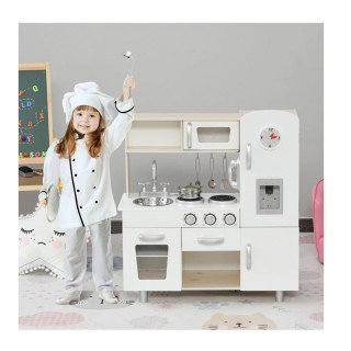 Ξύλινη Παιδική Κουζίνα με Αξεσουάρ 74 x 30 x 81 cm HOMCOM 350-082